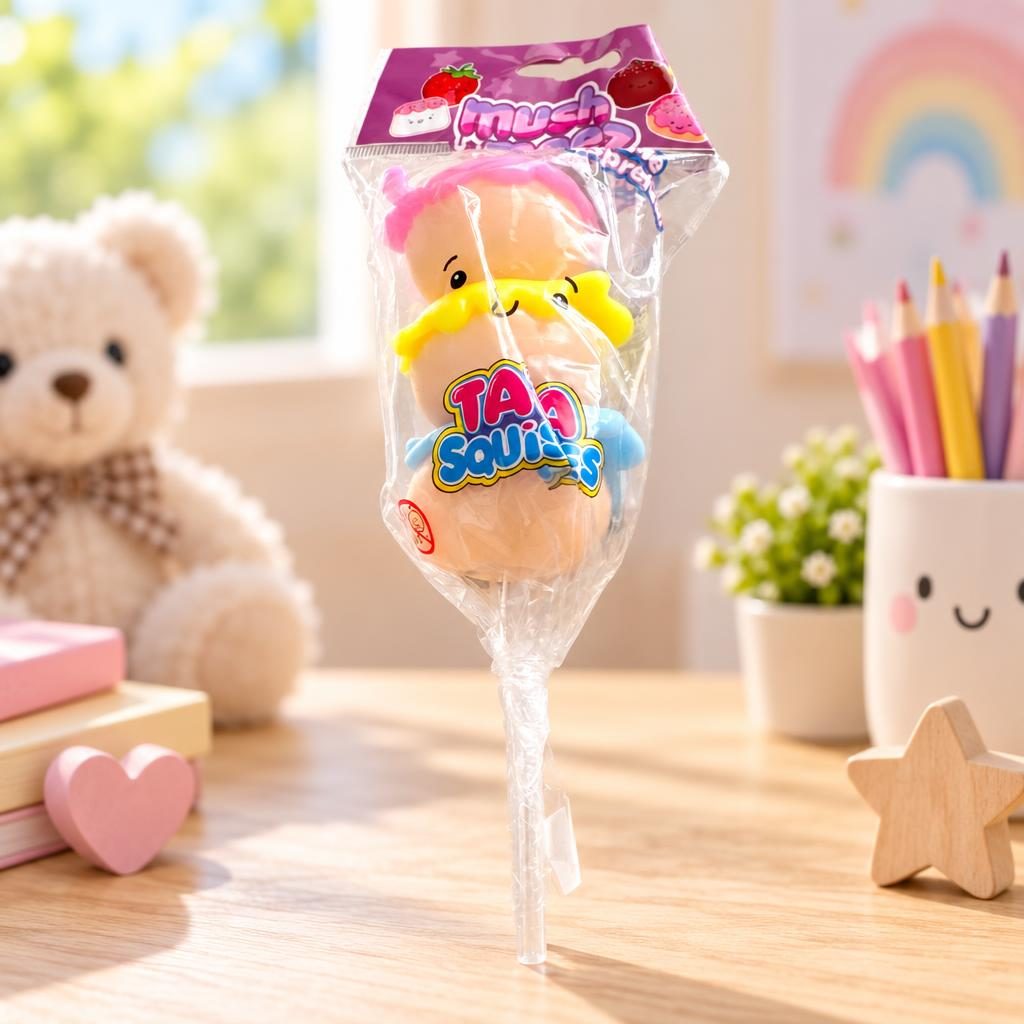 Squishy Trio de Docinhos Fofos Rosa, Amarelo e Azul — foto 1 de 1