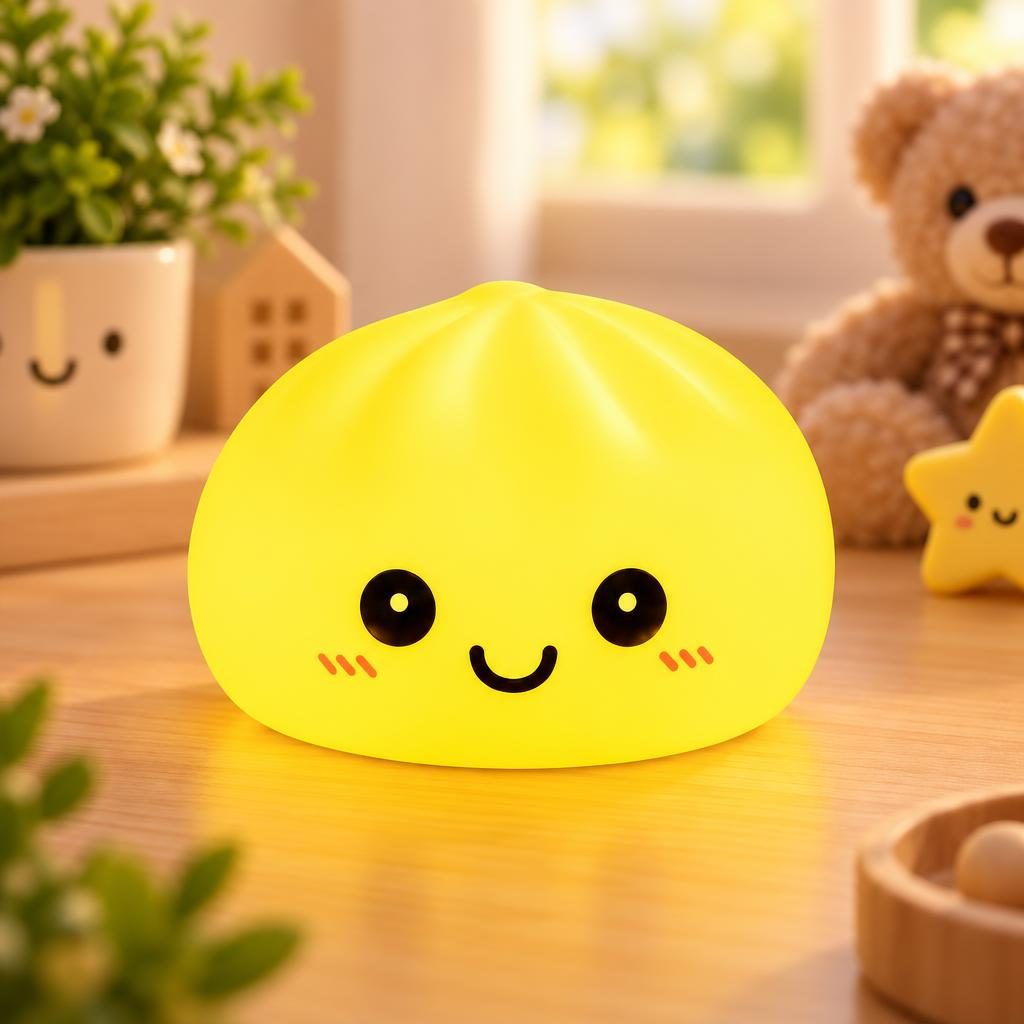 Luminária Pãozinho Sorridente Amarelo — foto 1 de 3
