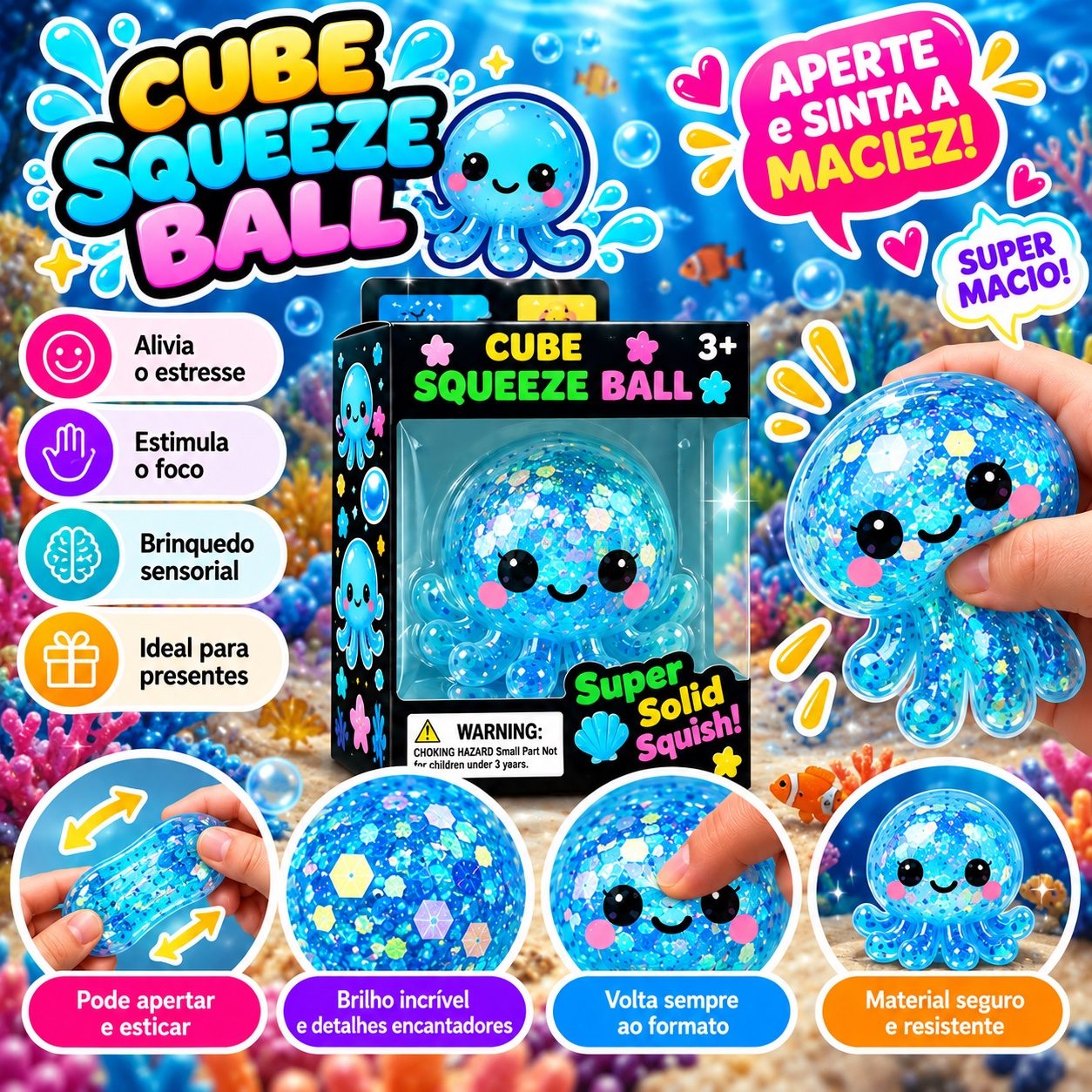 Polvo squish - azul — foto 1 de 1