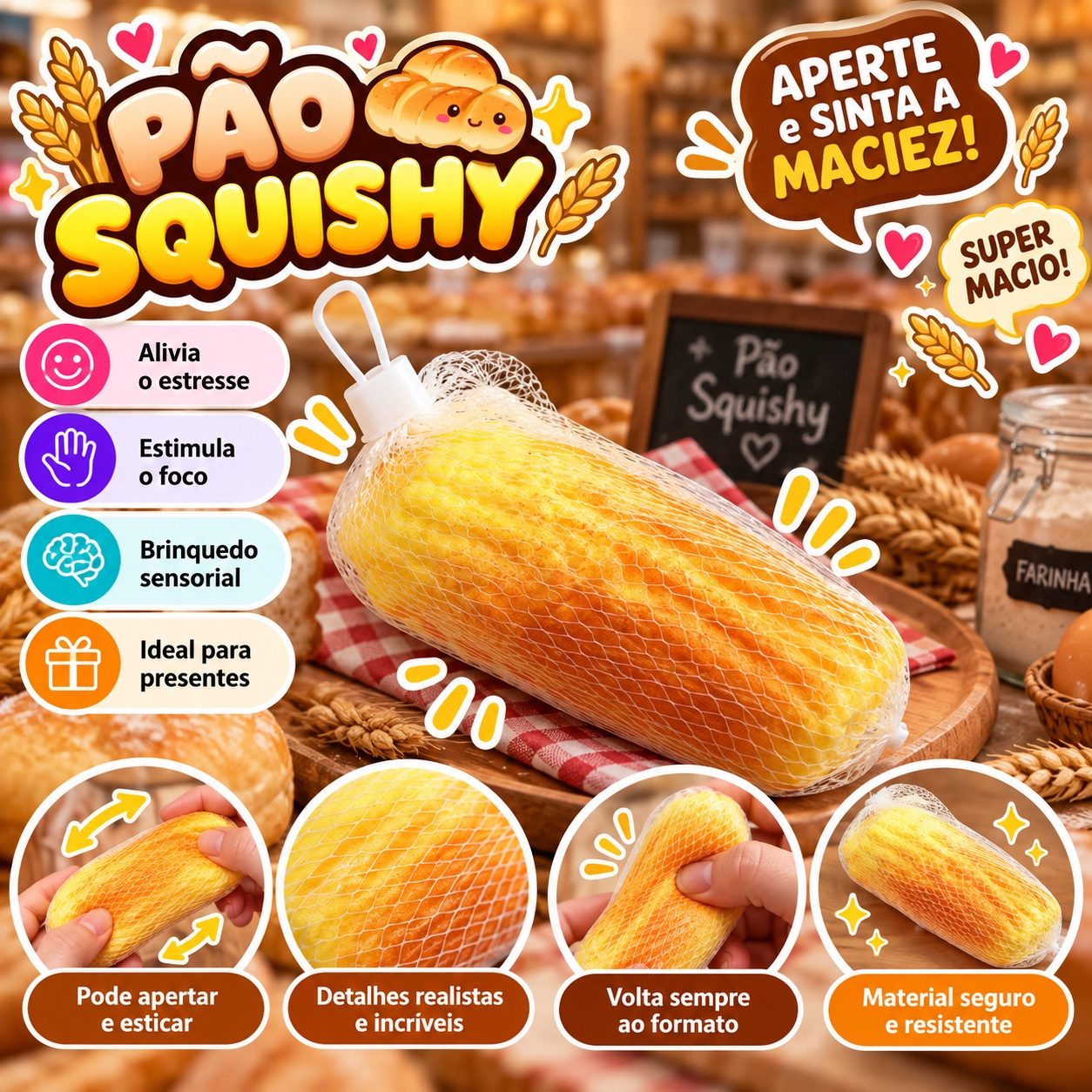 Pão squish fofinho — foto 1 de 1