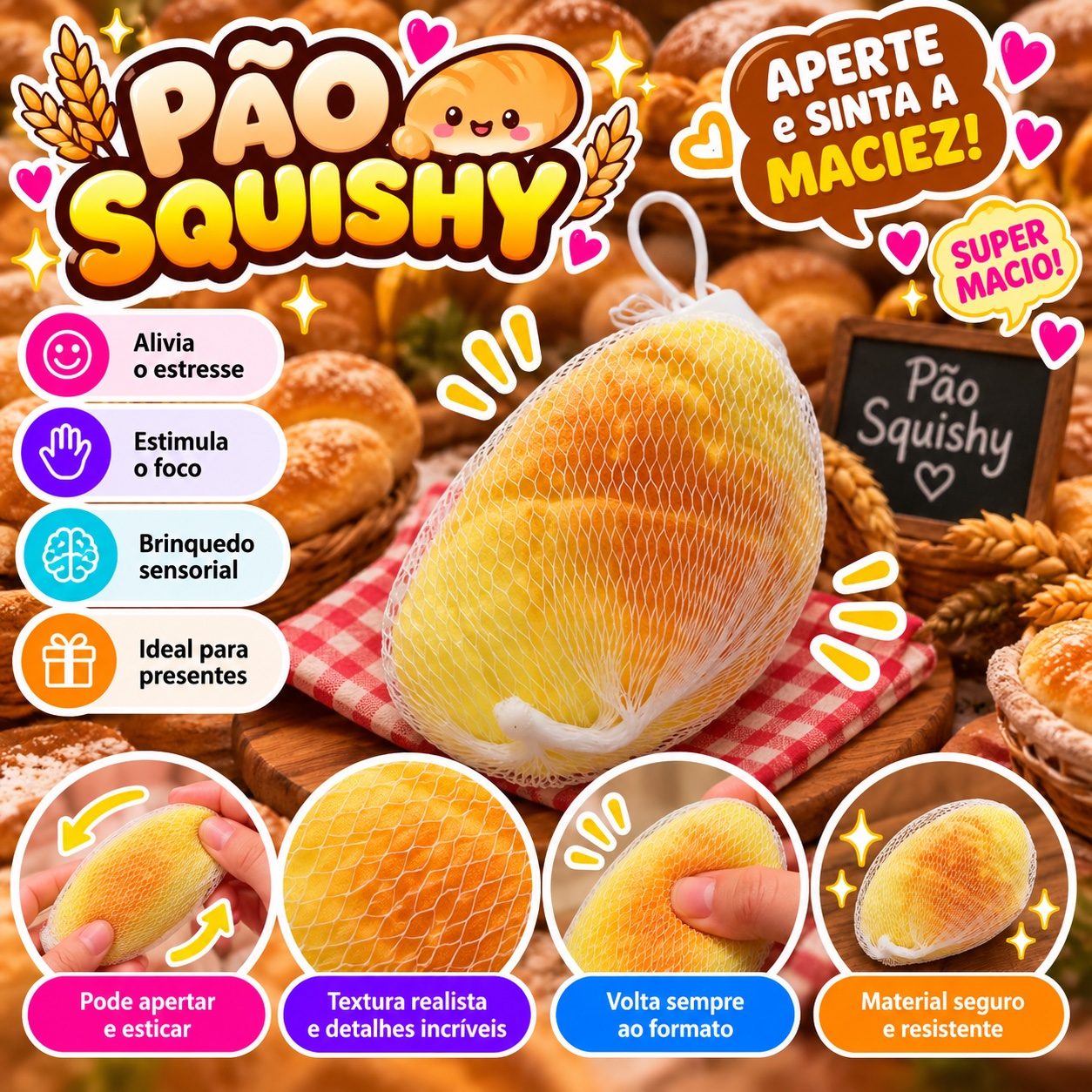 Pão squishy fofinho — foto 1 de 1