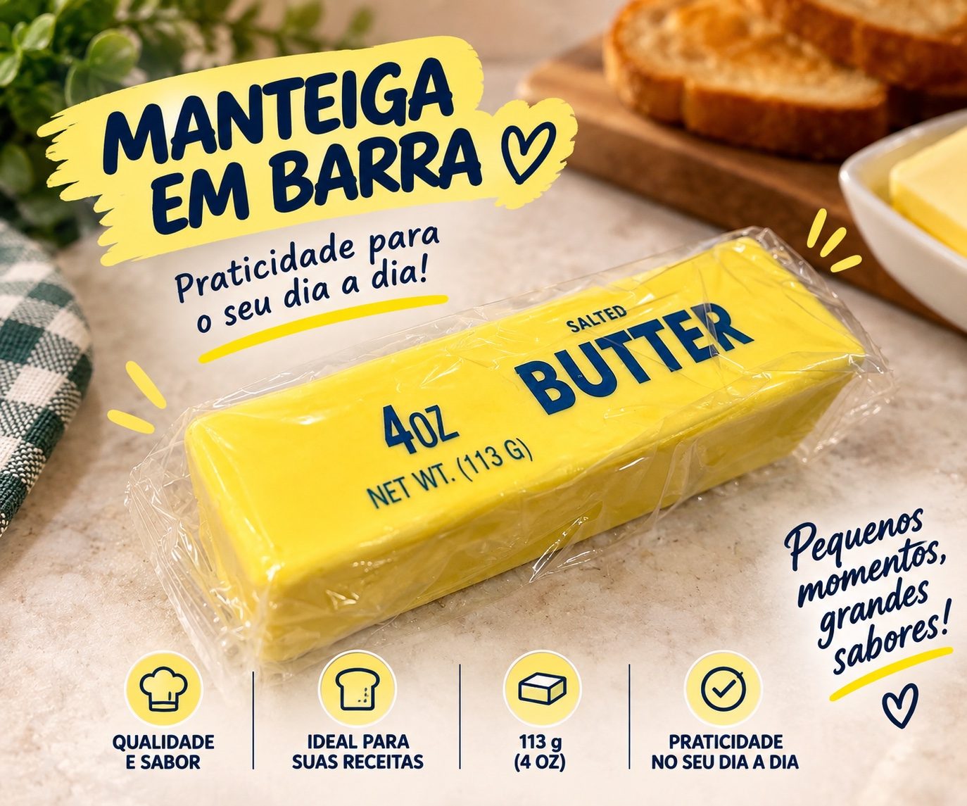 Squishy Barra de Manteiga Amarela — foto 1 de 2
