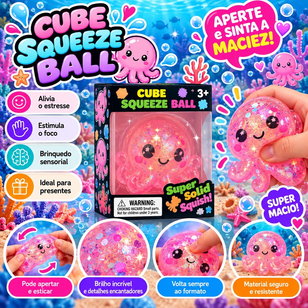 Polvo squish - rosa — foto 1 de 1