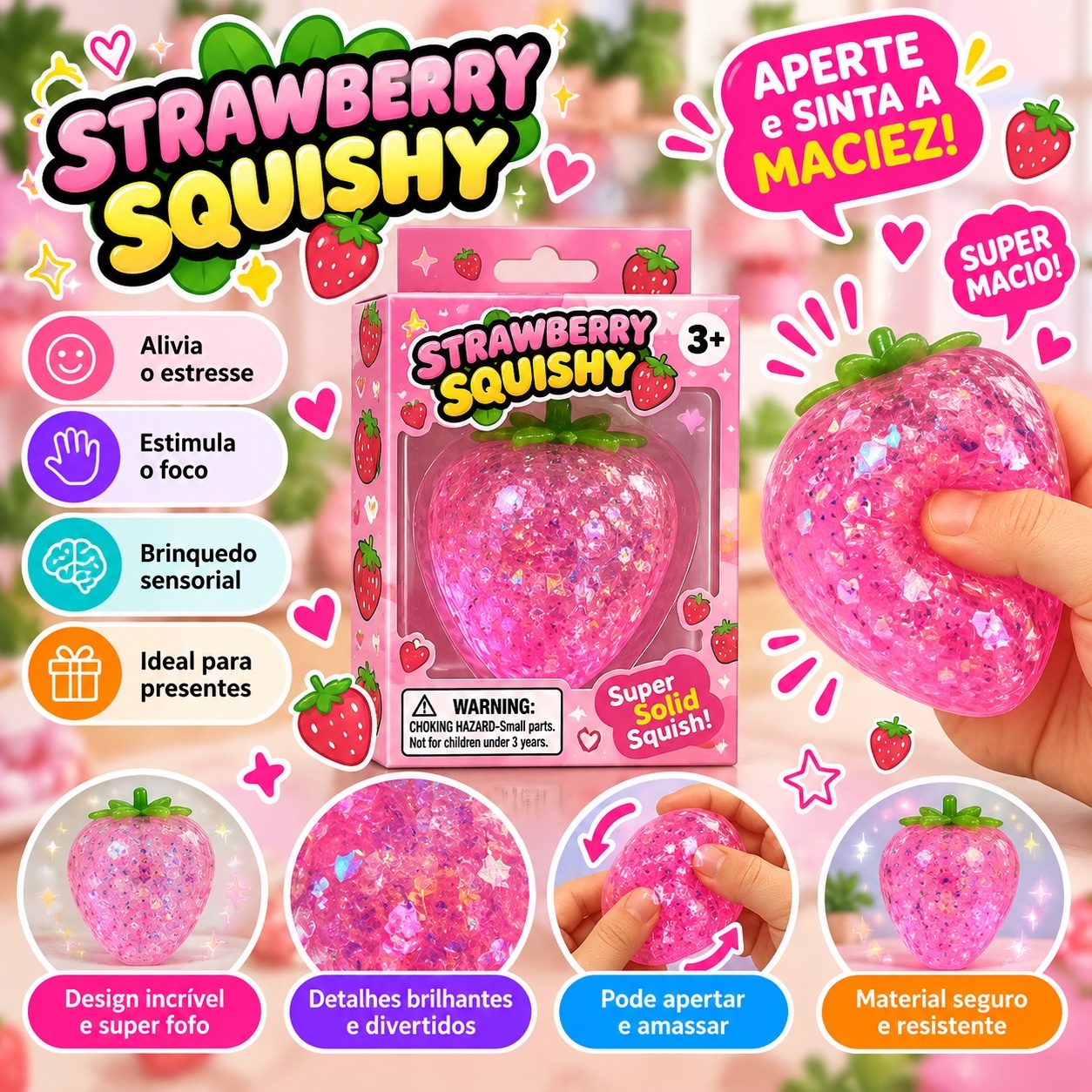 Morango squish - rosa — foto 1 de 1