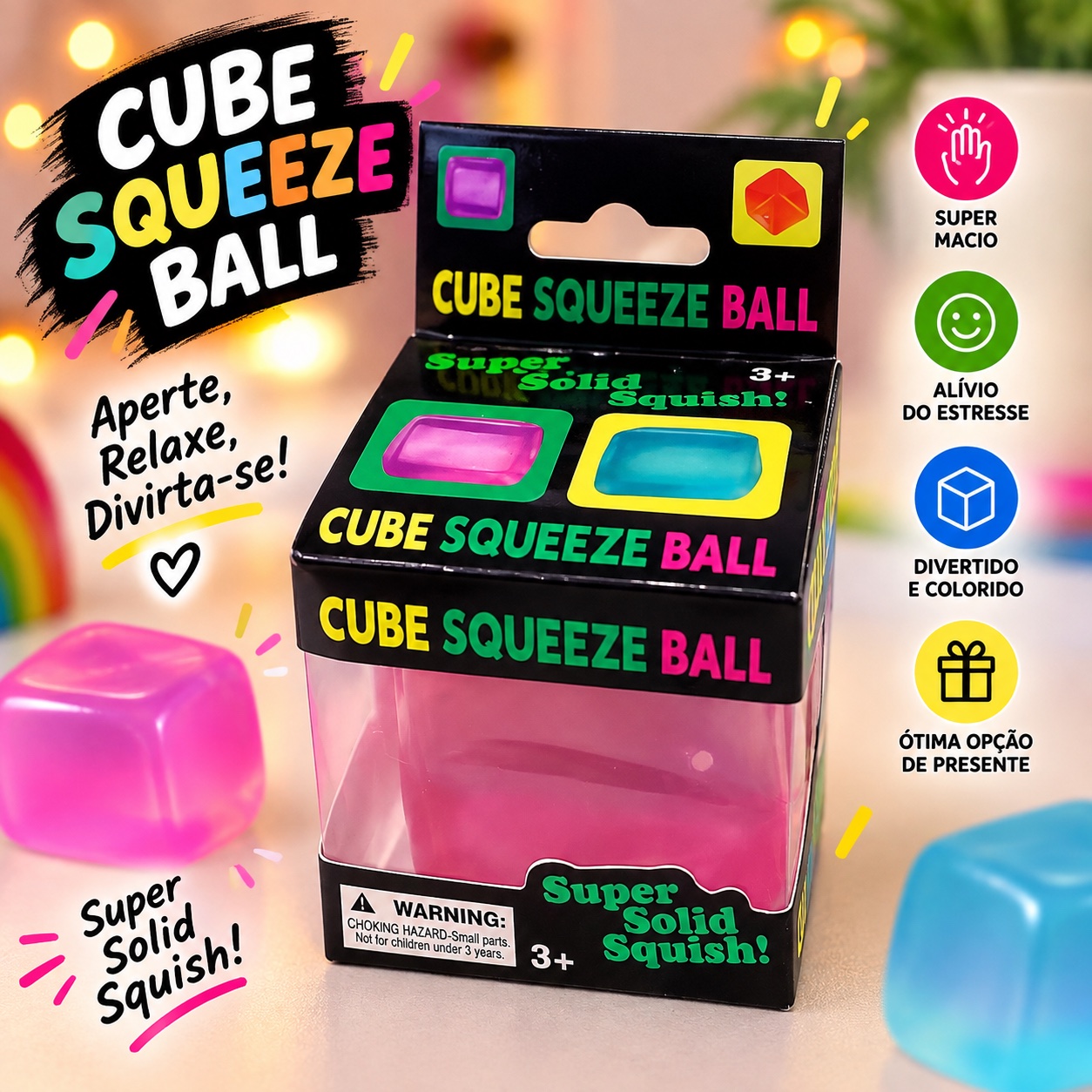 Cubo Squish Rosa — foto 1 de 1