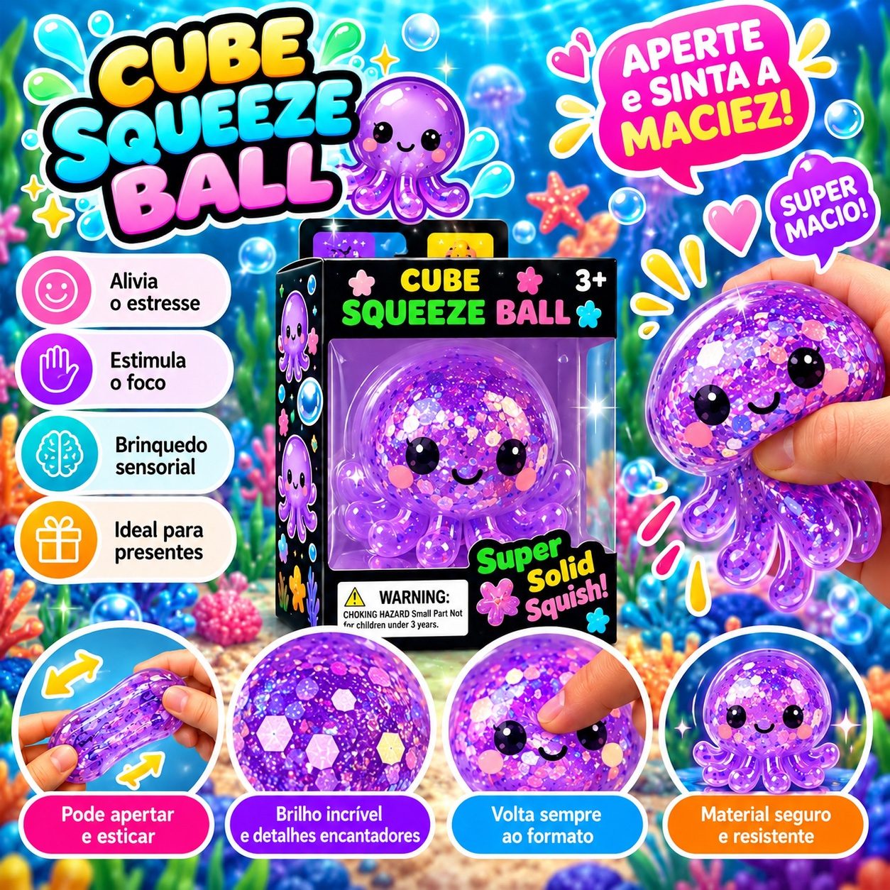 Polvo squish - roxo — foto 1 de 1